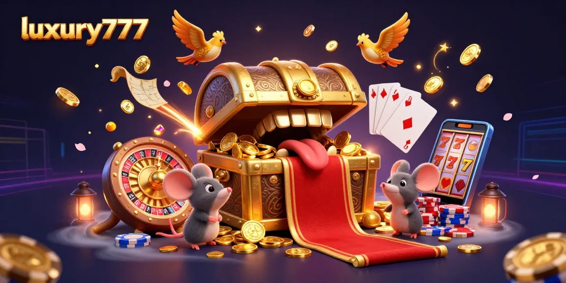 Spin the reels of luxury777 and unlock treasures in this enchanting casino scene.