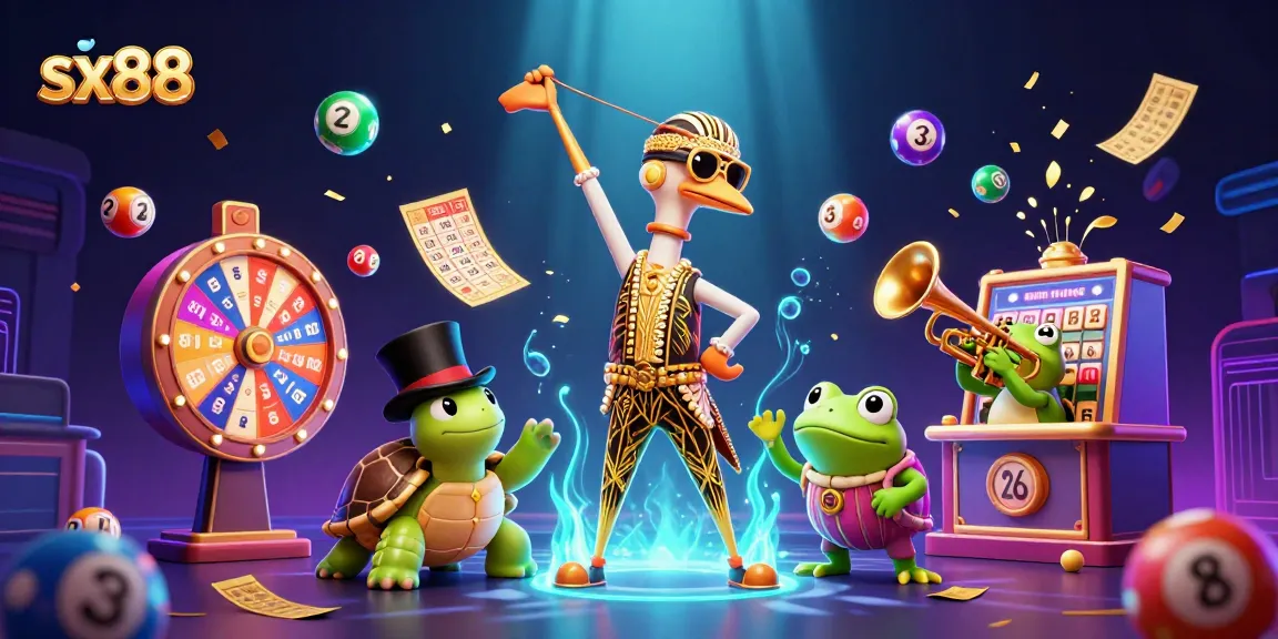 Experience sx88's vibrant casino scene filled with lively characters and exciting gaming elements.