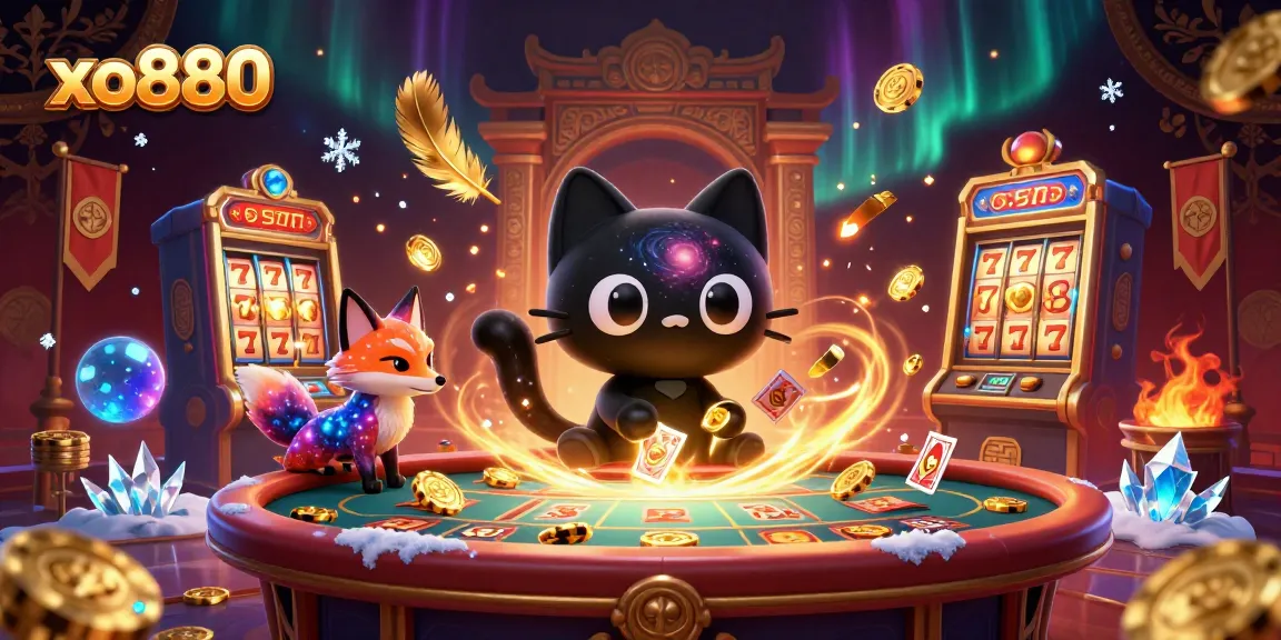 Experience the thrill of winning at xo880 with stunning 3D characters at a cosmic casino.