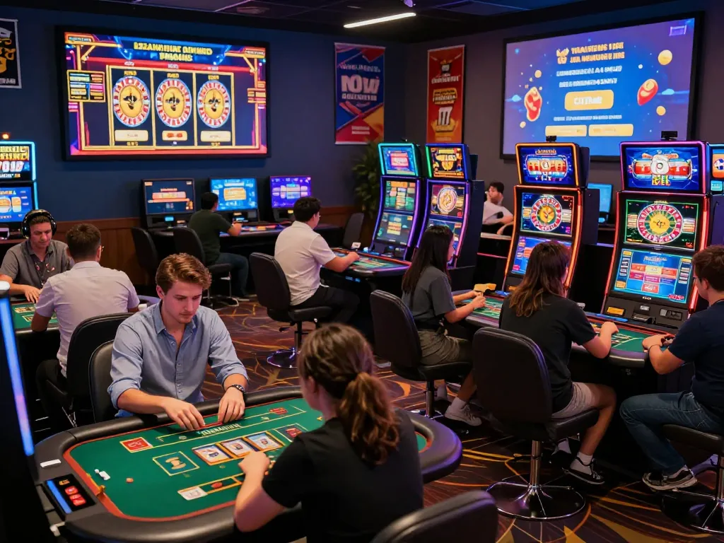 Engaging online gaming scene showcasing 789P players enjoying live games, vibrant graphics, and promotions.