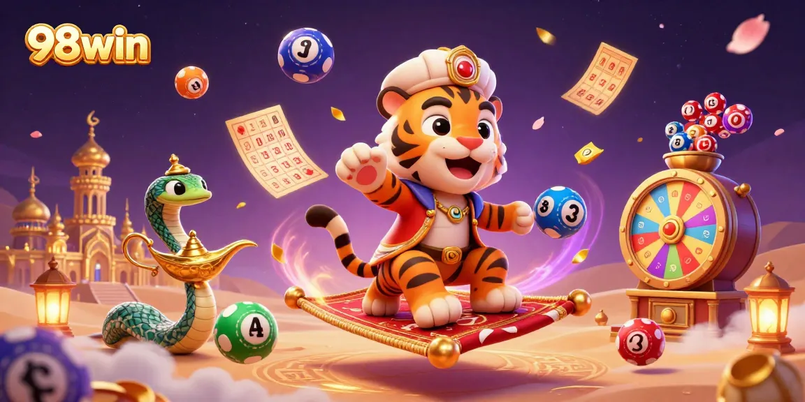 Engage with dynamic gameplay at 98win com featuring a vibrant casino scene with animated elements and colorful games.