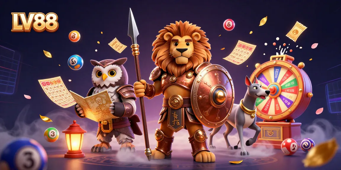 Experience thrilling moments at LV88 with exciting lottery games and vibrant characters.