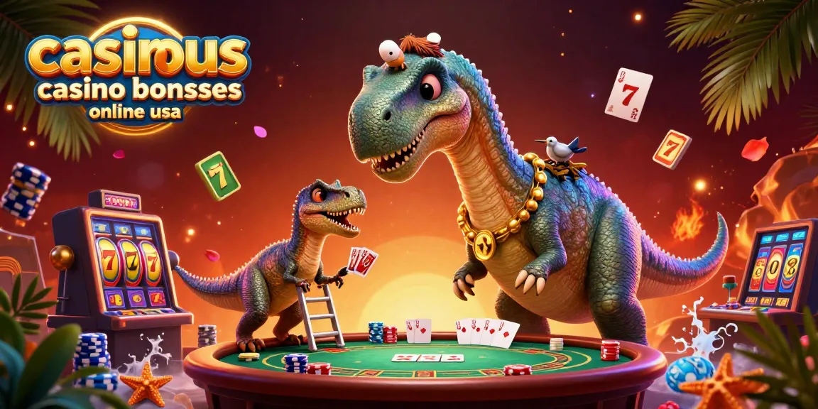 Engage with casinous casino bonuses online usa while enjoying a vibrant 3D casino scene featuring dynamic characters and game elements.