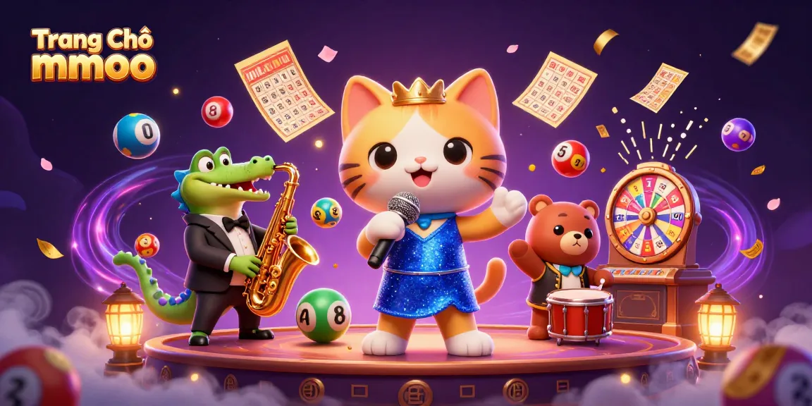 Experience excitement at Trang Chủ mmoo with vibrant lottery elements and dynamic character interactions.