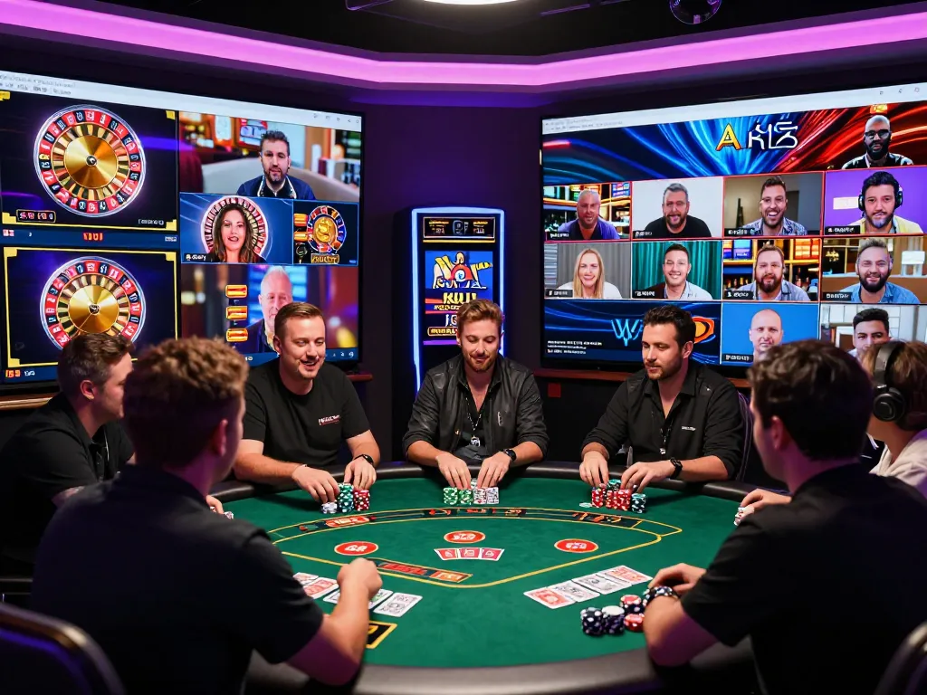 Exciting online gambling experience at a nhà cái uy tín platform showcasing games and happy players.