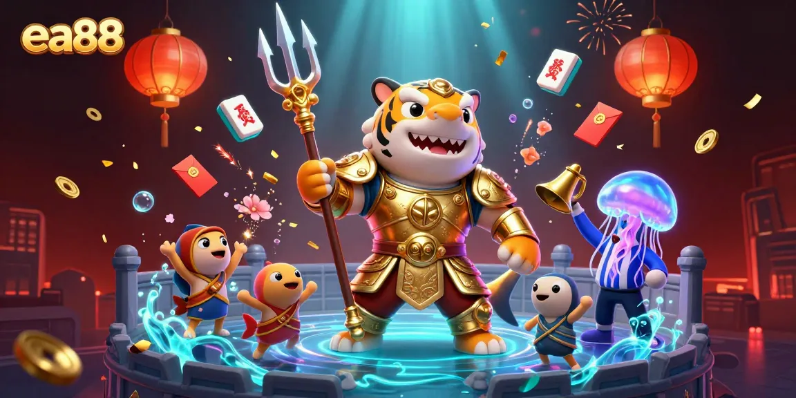 Ignite your winning streak with ea88's vibrant underwater casino adventure featuring dynamic characters and rich gaming elements.