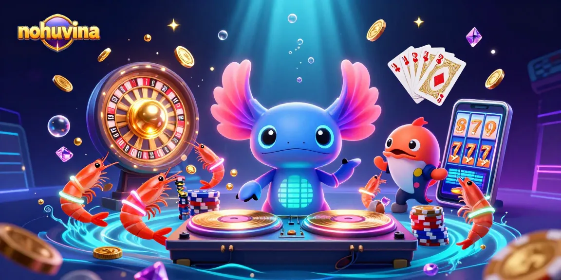 Experience the thrill of nohuvina with vibrant casino action featuring lively underwater characters.
