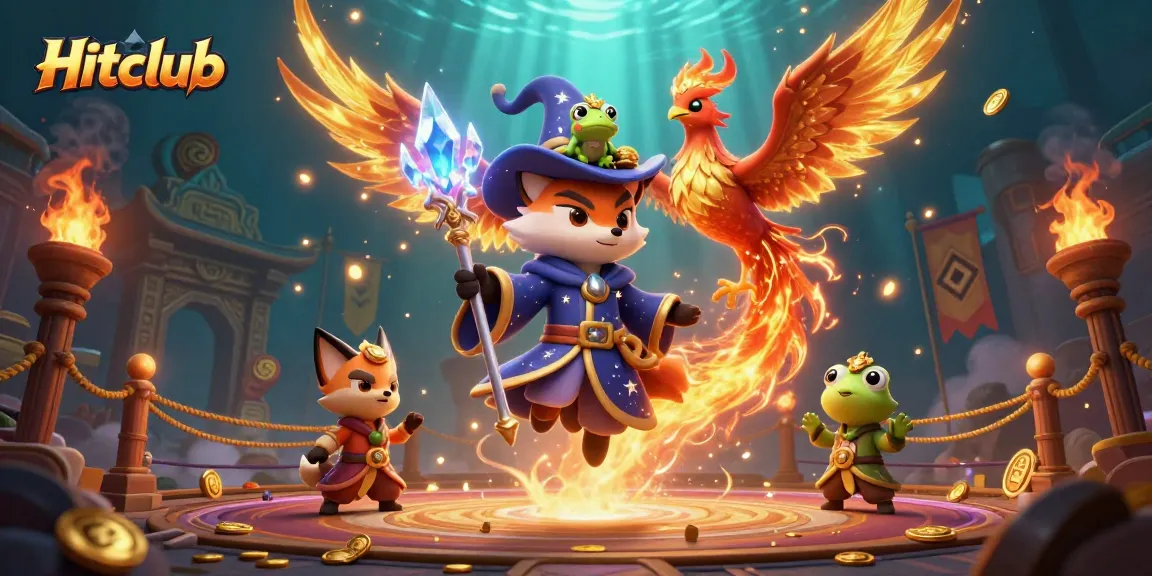 Experience the thrilling games at Hitclub with stunning visuals from a mystical casino scene.
