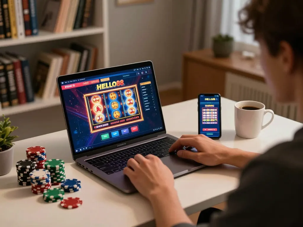 Improve your gaming experience with HELLO88 as you strategize for wins at home.